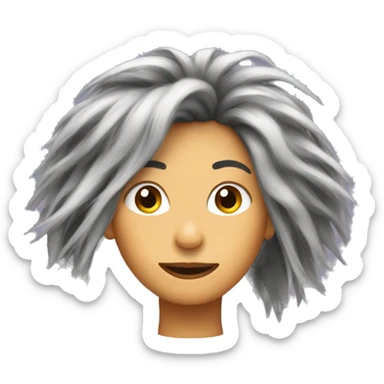 static hair woman sticker