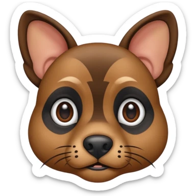 black and brown petit brabancons  sticker