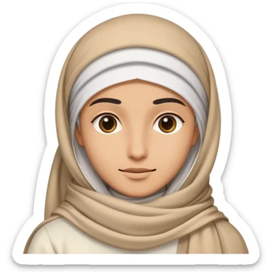 Una cara con un pañuelo árabe  sticker