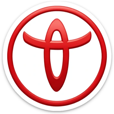 Toyota logosu sticker