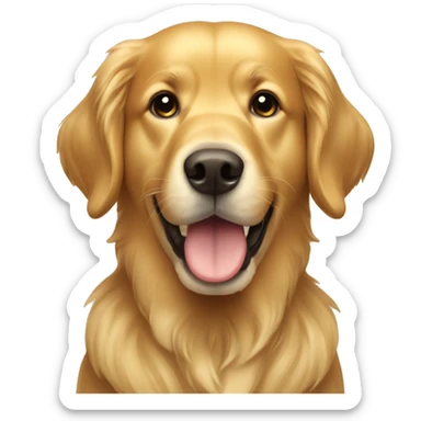 golden retriever sticker