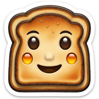 burnt toast sticker