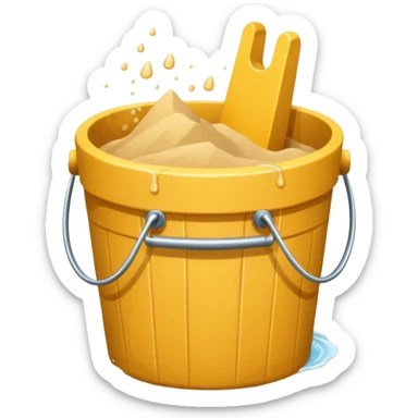 sand castle, Bucket-shaped castle sticker
