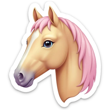 Pastel horse sticker