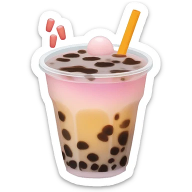 Boba tea sticker