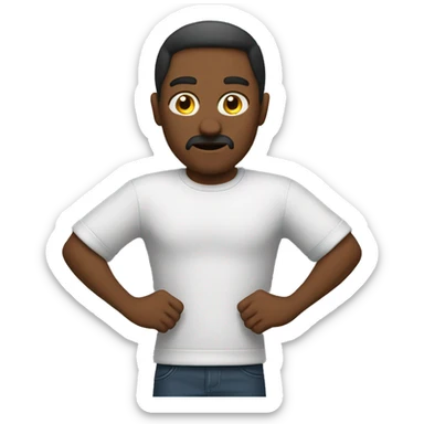 Shrug and you don’t care sticker