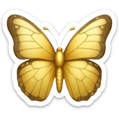Golden butterfly  sticker