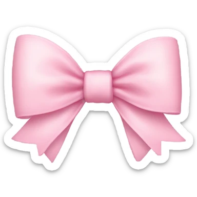 Light pink bow sticker
