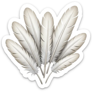 bundle of feathers sticker