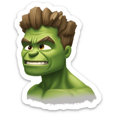 Kafasında groot ola hulk sticker