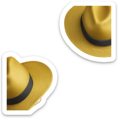 emoji jaune lunette de soleil avec un chapeau safari sur la tête sticker