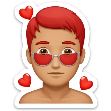 stikers de Red primavera pero para varón sticker