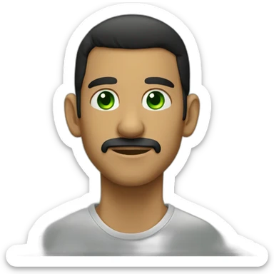 Chimuelo (dragón) negro ojos verdes  sticker