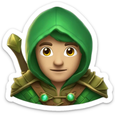 Galaxy robin hood sticker