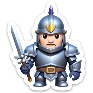 Mini pekka from clash royale  sticker