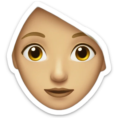 Blonde yeux sombres sticker