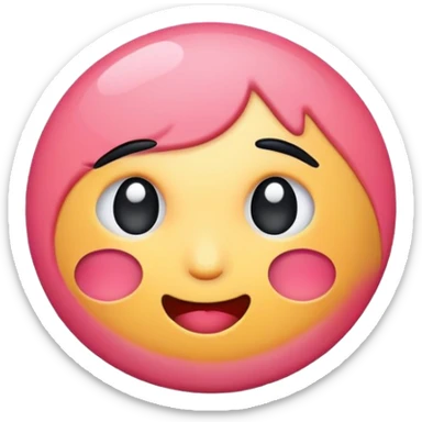 Tiktok emoji flushed sticker