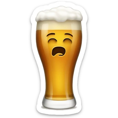 pint of beer sticker