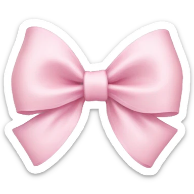 pastel pink bow sticker