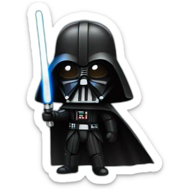 Dark vador with light saber sticker