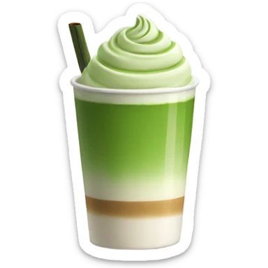 Matcha latte sticker