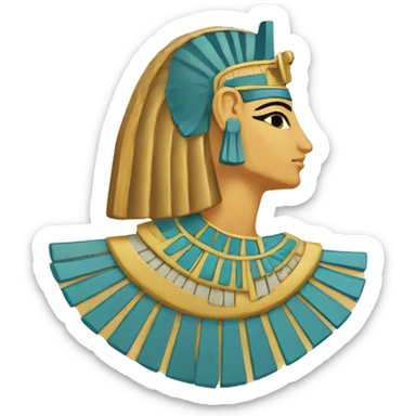 Egyptian hieroglyph right wing sticker