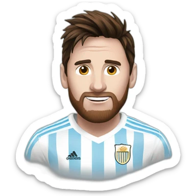 messi argentina sticker
