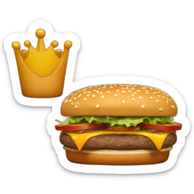 burger king mascot Burgery 2011 sticker