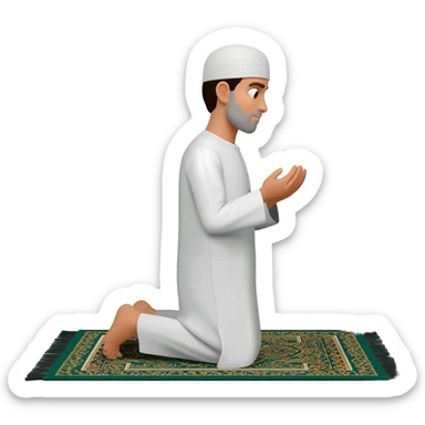 pepe muslim pray sticker