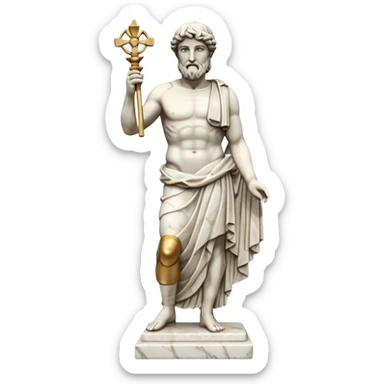 philosophy greek statue sticker