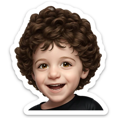 smiling girl portrait close up sticker