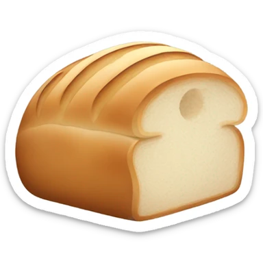 Fresh sourdough bread loaf sticker