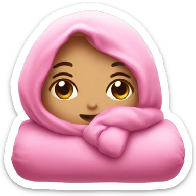 Pink cute comfy things  sticker