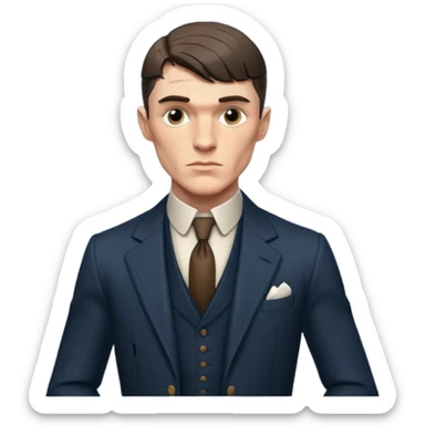 Thomas Shelby with a six pack sticker