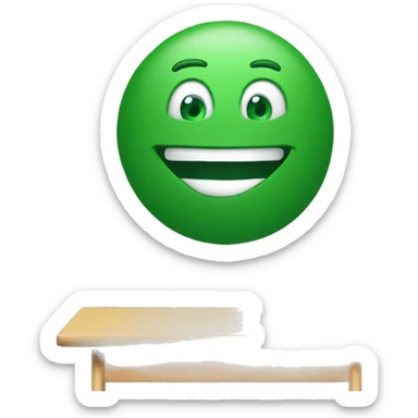 Green chalkboard in school classroom sticker