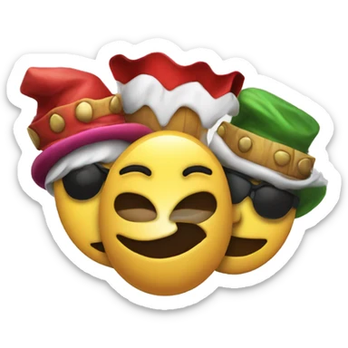 fool card game logo sticker