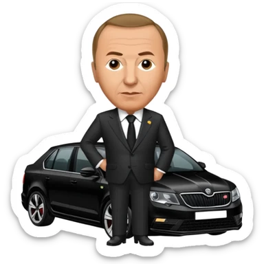 Recep Tayyip Erdoğan Skoda Octavia rs kullanıyor sticker