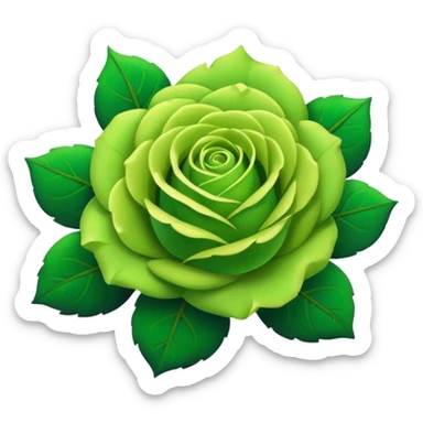 Green Rose sticker