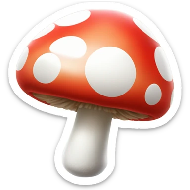 Super Mario mushroom sticker