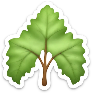 acorn leaf sticker
