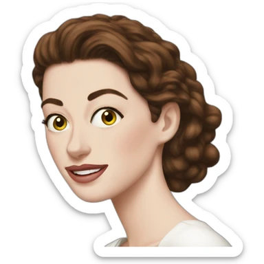 anne hathway sticker
