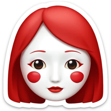 Fresita rosta que la fresa no tenga cara quiero que sea linda y cute  sticker