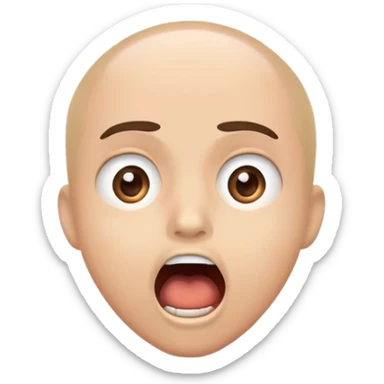 Shocking reaction after saw the picture sticker