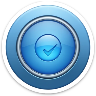 Badge certification insta en bleu sticker