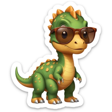 Dinosaurs with sunglasses sticker