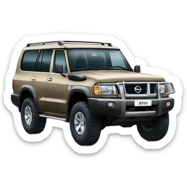 nissan patrol with big wheels sticker