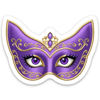 bridgerton eye mask sticker