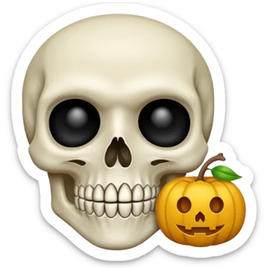 Lebka 💀 vybuchující hlavy ne vlasy sticker