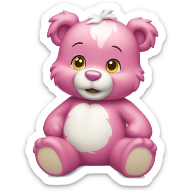 lucky care bear sticker