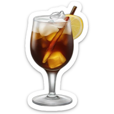 fernet con coca con hielo sticker